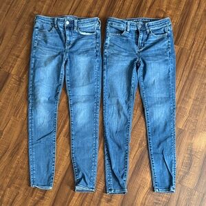 American Eagle Outfitters Women's Classic Blue Skinny Jeans